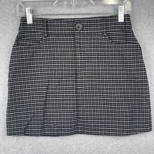 G1014 Forever21 Checkered Mini Skirt Size Medium